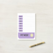 Post-it® Ma semaine de moins (Sur un bureau)