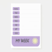 Post-it® Ma semaine de moins (Devant)