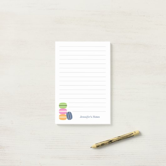 Post-it® Macarons (Sur un bureau)