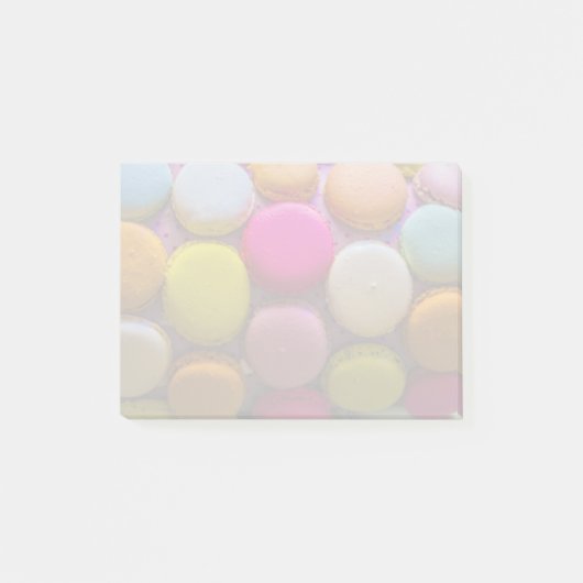 Post-it® Macarons colorés Dessert Cuit Savoureux (Devant)