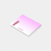 Post-it® Macarons rose blanc (Incliné)