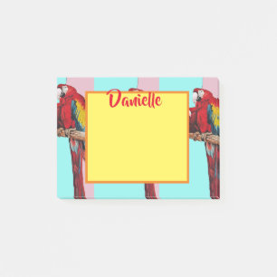 Post-it® Macaw Parrot Art Womans Nom Post It Notes