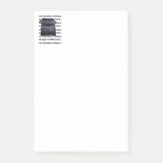 Post-it® Machine à écrire vintage (Devant)