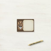 Post-it® Machine rétro Voodoo à vapeur crâne (Sur un bureau)