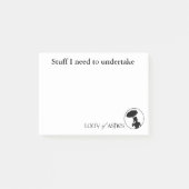 Post-it® Madame des notes de post-it de cendres (Devant)