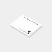 Post-it® Madame des notes de post-it de cendres (Incliné)