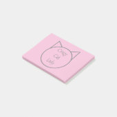 Post-it® Madame folle de chat (Incliné)
