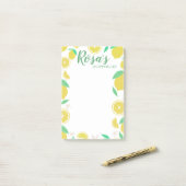Post-it® Magasin d'épicerie de citrons Lovely Plan de repas (Sur un bureau)