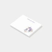 Post-it® Magique Unicorne maman & bébé aquarelle (Incliné)