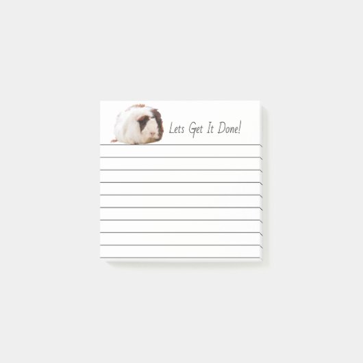 Post-it® Magnifique animal de compagnie Brown de Guinée bla (Devant)