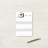 Post-it® Magnifique animal de compagnie Brown de Guinée bla (Sur un bureau)