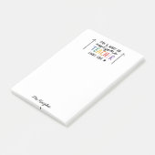 Post-it® Magnifique enseignant typographie moderne cadeau a (Incliné)