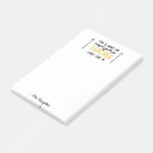 Post-it® Magnifique enseignant typographie moderne cadeau j (Incliné)