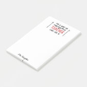 Post-it® Magnifique enseignant typographie moderne cadeau r (Incliné)
