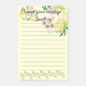 Post-it® Magnolia Jaune Laisser Votre Message Post-It Notes (Devant)