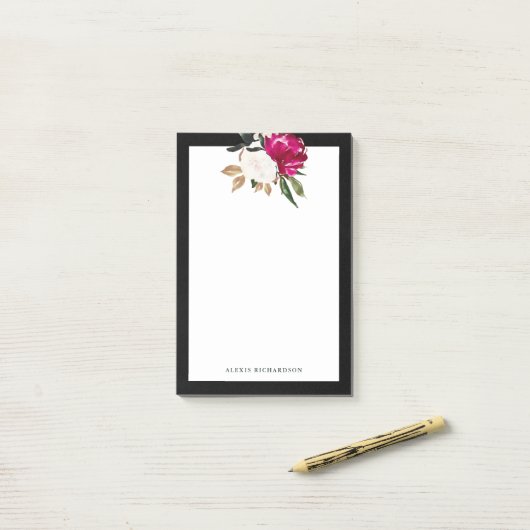 Post-it® Magnolia peinte (Sur un bureau)