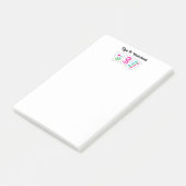Post-it® Mah jongg 3 tuiles avec nom couleurs DIY (Incliné)