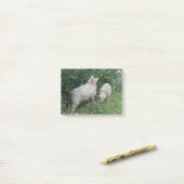 Post-it® Maigre mouton Manger Feuilles Post it note Pad (Sur un bureau)