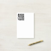 Post-it® Mailman qui aime les chiens (Sur un bureau)