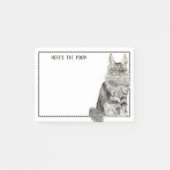 Post-it® Maine Coon Cat | Texte modifiable amusant (Devant)