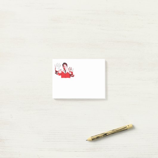 Post-it® Mains de Justins (Sur un bureau)