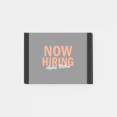 Post-it® Maintenant, l'embauche s'applique dans (Devant)