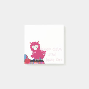 Post-it® Maintenez le calme et la Llama allumés - Notes po