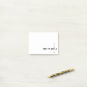 Post-it® Maintenez-le simple et stupide (Sur un bureau)