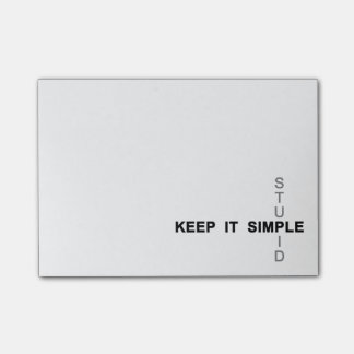 Post-it® Maintenez-le simple et stupide