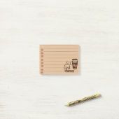Post-it® Mais d'abord du café  (Sur un bureau)