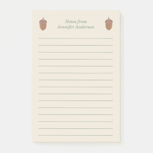 Post-it® Maïs et lignes (Devant)