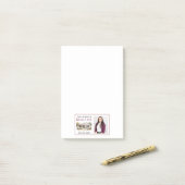 Post-it® Maison d'aquarelle moderne Realtor (Sur un bureau)