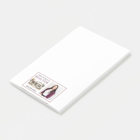 Post-it® Maison d'aquarelle moderne Realtor (Incliné)