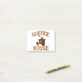 POST-IT® MAISON DE CAFÉ (Sur un bureau)