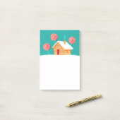 Post-it® Maison De Pain D'Enfer Et Lollipopos (Sur un bureau)