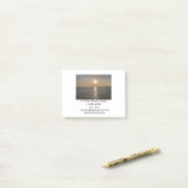 Post-it® Maison de plage de vacances longitude latitude est (Sur un bureau)
