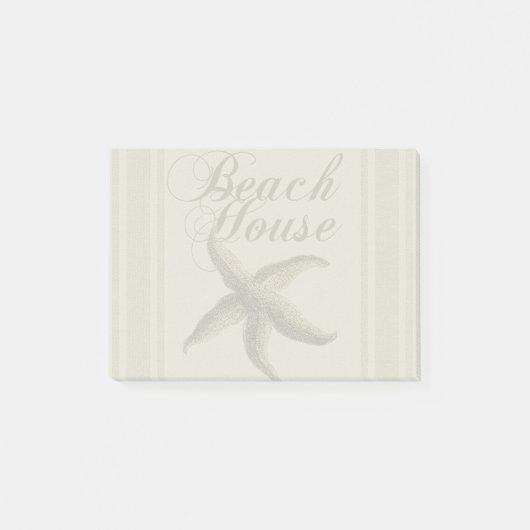 Post-it® Maison de plage étoile de mer Rivage Côtiers (Devant)