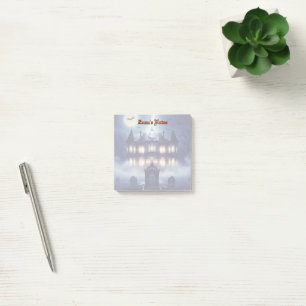 Post-it® Maison d'Halloween avec Frankie, bleu foncé