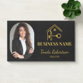 Post-it® Maison Élégante Clé Dorée Realtor Professionnel (Bureau)