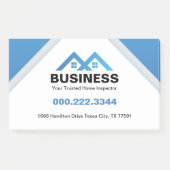 Post-it® Maison Moderne à Toit Bleu Logo Immobilier (Devant)