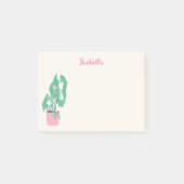 Post-it® Maisonnette Fleurie Nom Rose Notes (Devant)