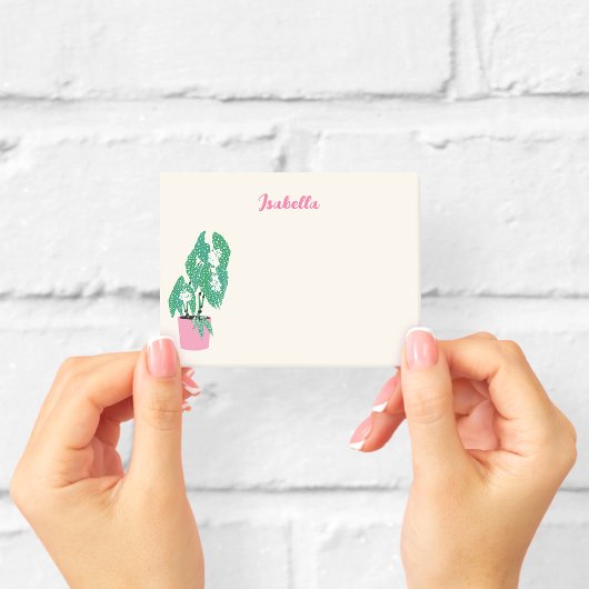 Post-it® Maisonnette Fleurie Nom Rose Notes