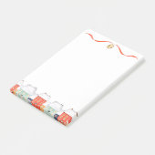 Post-it® Maisons d'hiver de Noël Vacances Cloches Pastel (Incliné)