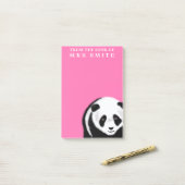 Post-it® Maître d'école mignon d'ours panda (Sur un bureau)