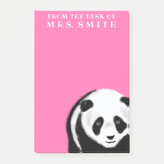 Post-it® Maître d'école mignon d'ours panda (Devant)