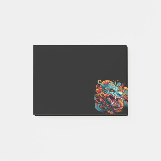 Post-it® Majesté du Dragon Oriental Moderne (Devant)