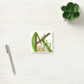 Post-it® Majuscule K monogramme floral (Bureau)