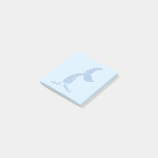 Post-it® Make Waves Inspirational Blue Sticky Notes (Incliné)