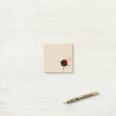 Post-it® Mal Noël Bug Chanter (Sur un bureau)