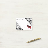 Post-it® Mâle rouge de flanelle de bûcheron d'Outdoorsman (Sur un bureau)